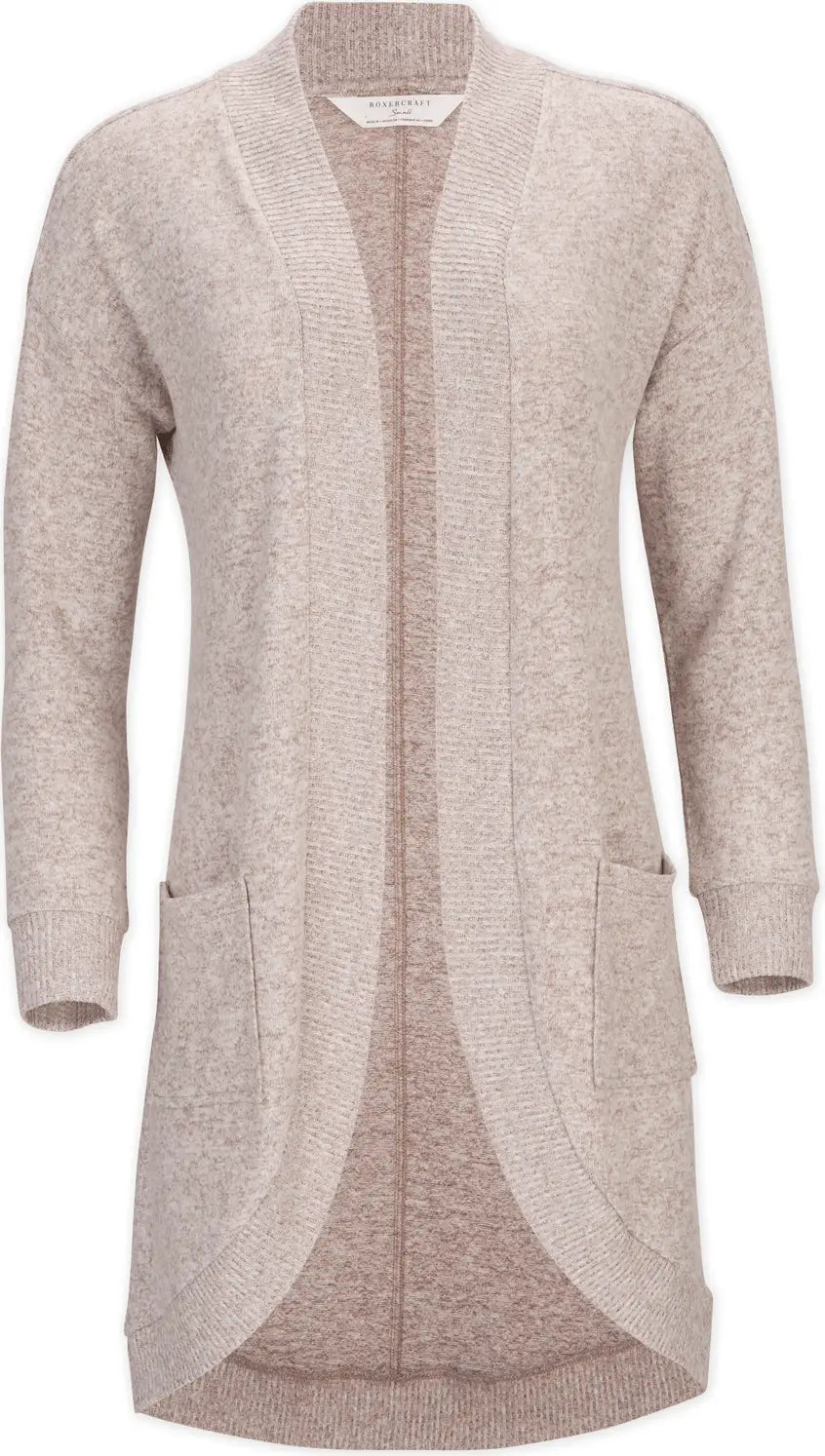 Boxercraft Bw1103 Women’s Cuddle Cardigan - Espresso Heather