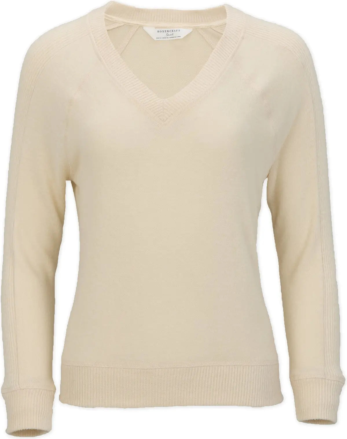 Boxercraft Bw1201 Women’s Cuddle V-neck - Barley - Sand / Ladies Xs