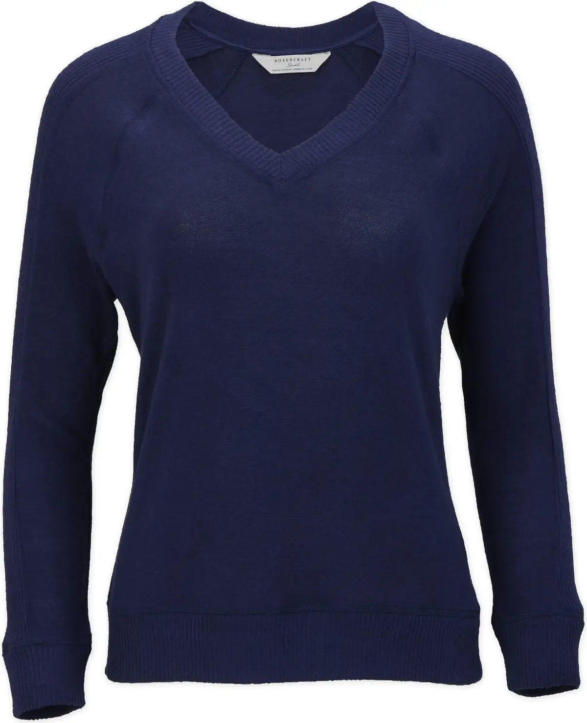 Boxercraft Bw1201 Women’s Cuddle V-neck - Navy