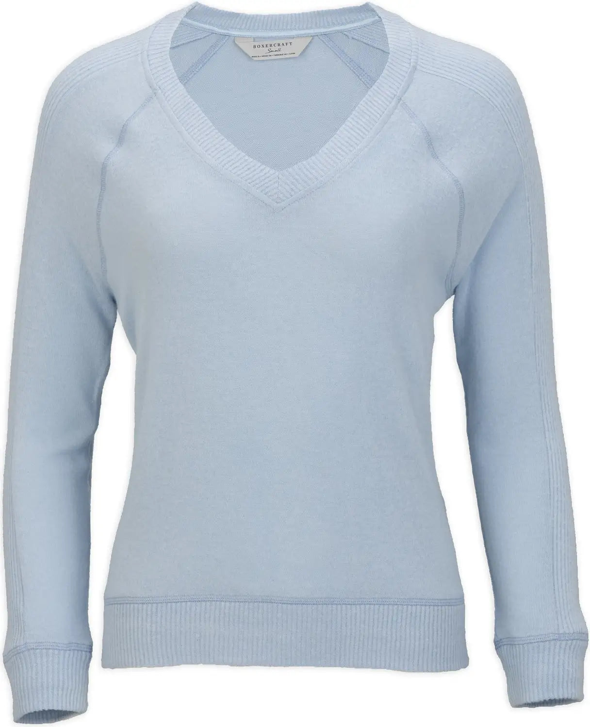 Boxercraft Bw1201 Women’s Cuddle V-neck - Sky Blue