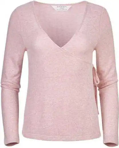 Boxercraft Bw1301 Women’s Cuddle Wrap Top Blush Heather