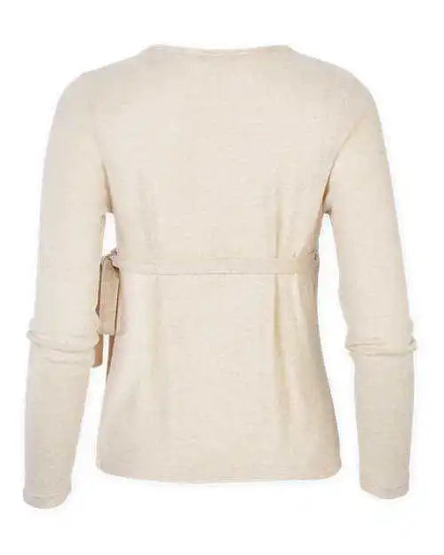 Boxercraft Bw1301 Women’s Cuddle Wrap Top - Oatmeal Heather