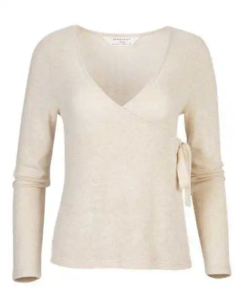 Boxercraft Bw1301 Women’s Cuddle Wrap Top - Oatmeal Heather