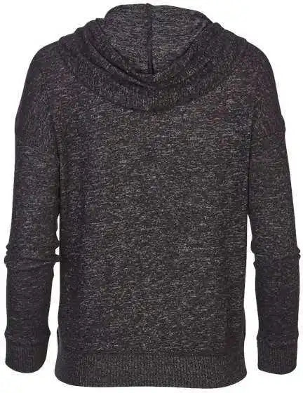 Boxercraft Bw1501 Women’s Cuddle Fleece Hooded Pullover - Black Heather
