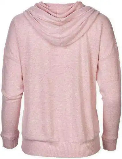 Boxercraft Bw1501 Women’s Cuddle Fleece Hooded Pullover - Blush Heather