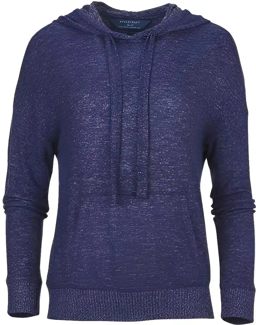 Boxercraft Bw1501 Women’s Cuddle Fleece Hooded Pullover Navy Heather