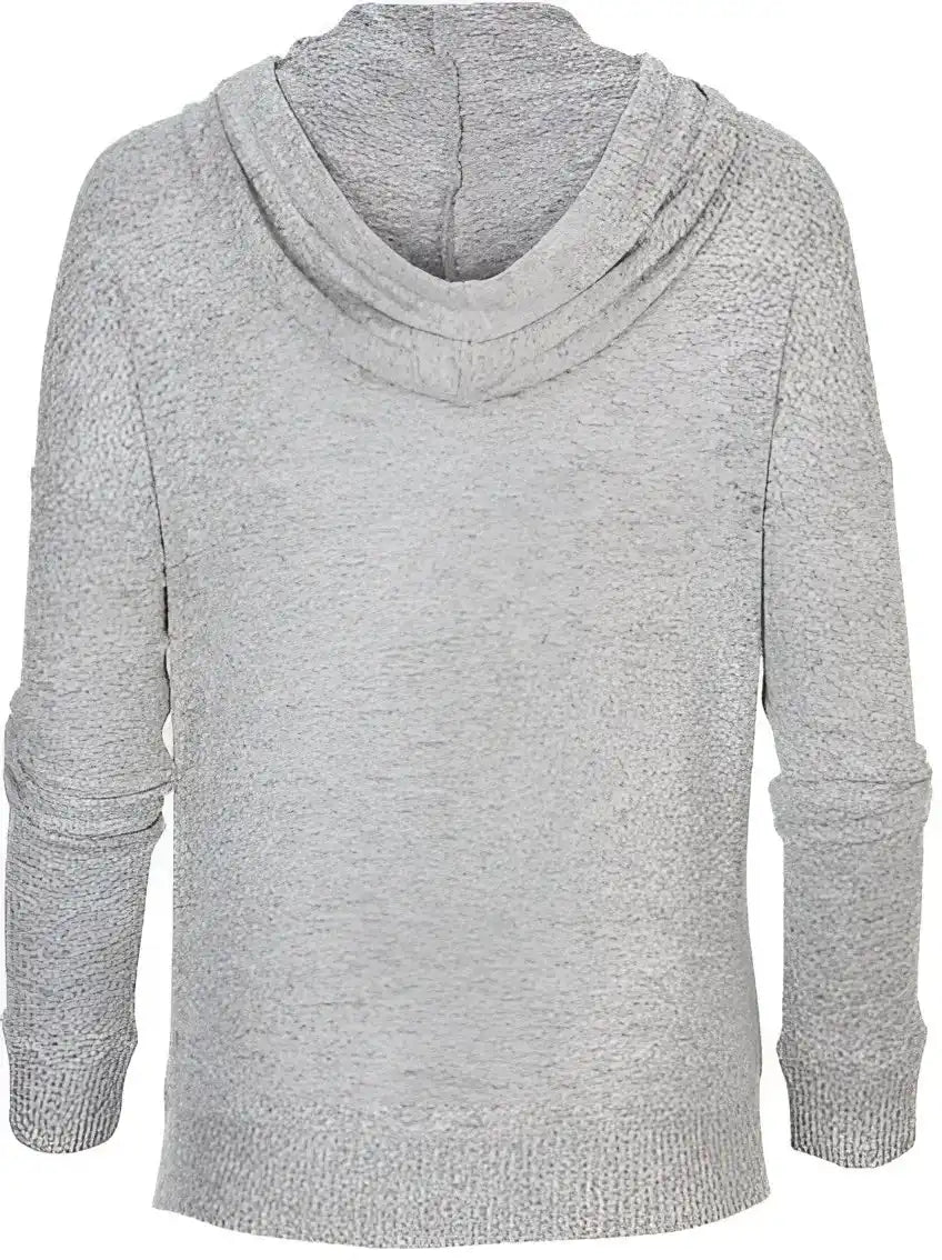 Boxercraft Bw1501 Women’s Cuddle Fleece Hooded Pullover Oxford Heather