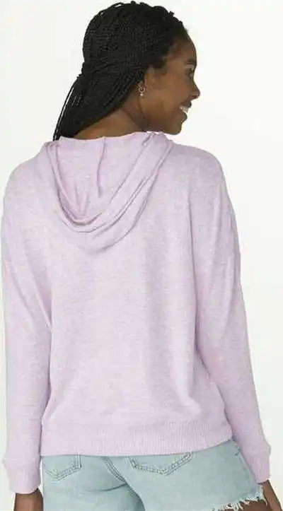 Boxercraft Bw1501 Women’s Cuddle Fleece Hooded Pullover Wisteria Heather