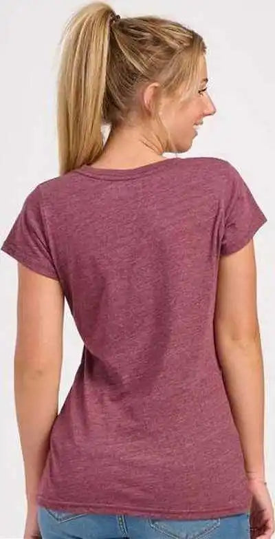 Boxercraft Bw2101 Women’s Tri Blend t Shirt Maroon Heather
