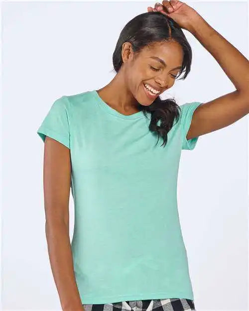 Boxercraft Bw2101 Women’s Tri Blend t Shirt Mint Heather