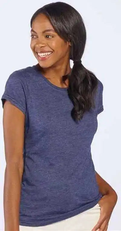 Boxercraft Bw2101 Women’s Tri-blend T-shirt - Navy Heather