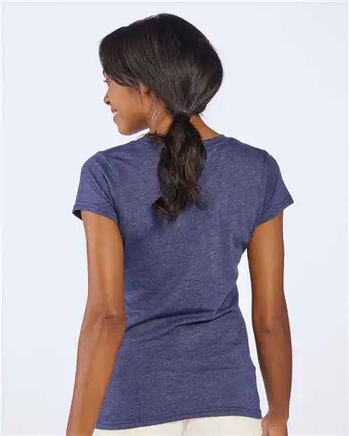 Boxercraft Bw2101 Women’s Tri Blend t Shirt Navy Heather