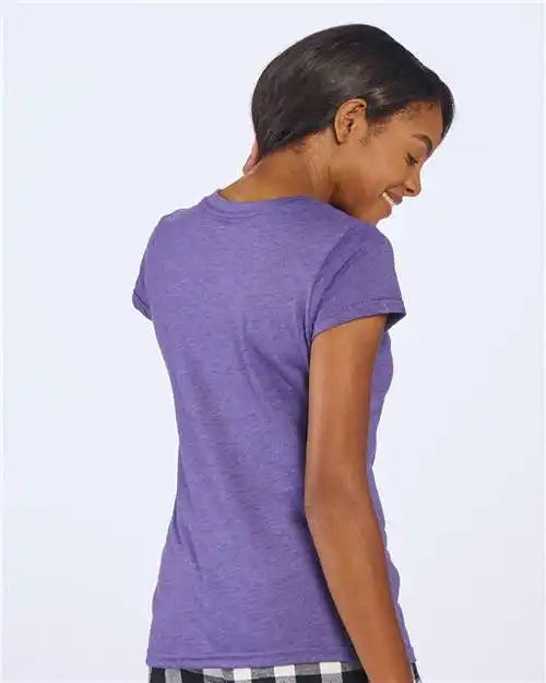 Boxercraft Bw2101 Women’s Tri Blend t Shirt Purple Heather