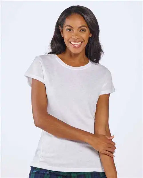 Boxercraft Bw2101 Women’s Tri-blend T-shirt - White