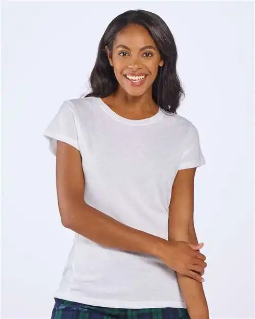 Boxercraft Bw2101 Women’s Tri-blend T-shirt - White