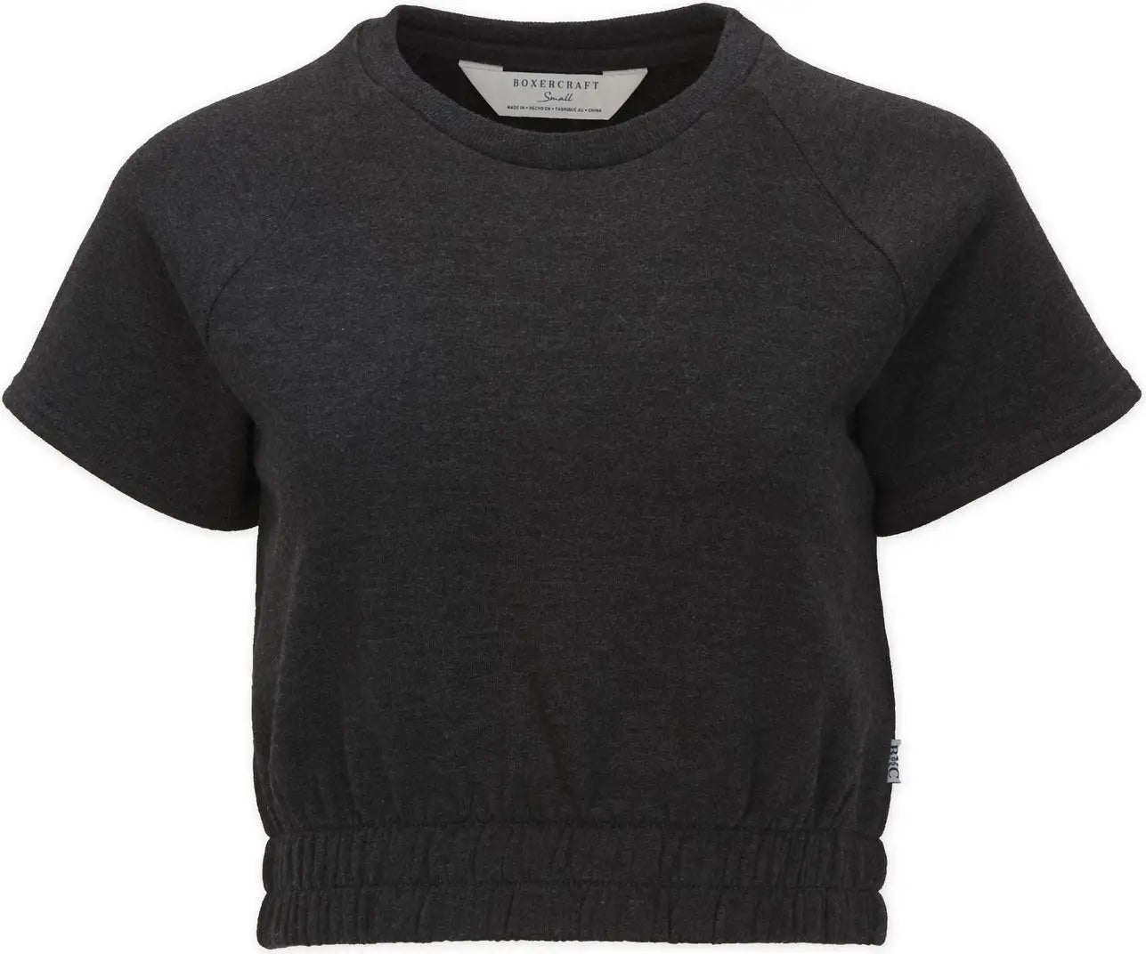 Boxercraft Bw2103 Women’s French Terry Crew - Charcoal Heather