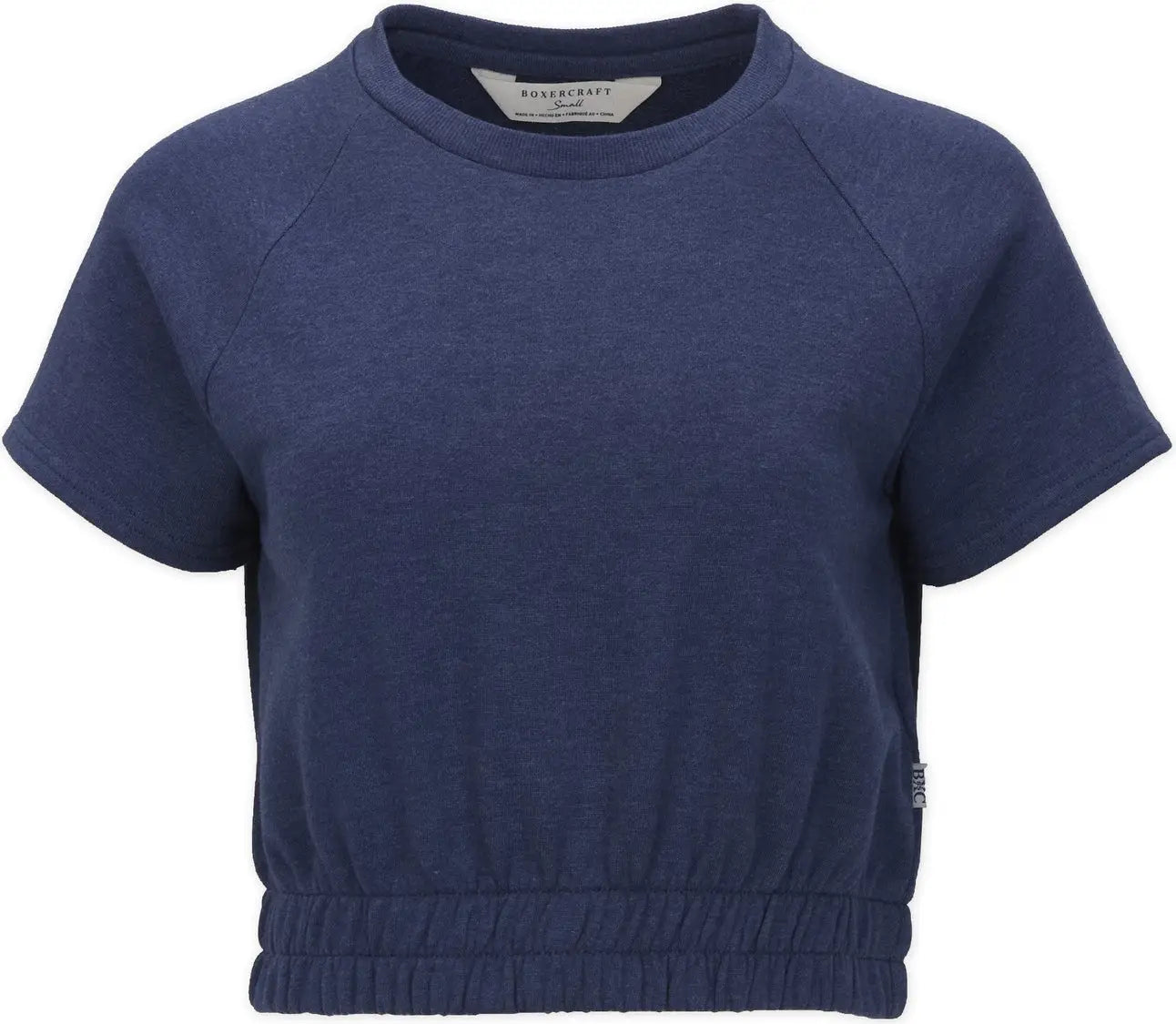 Boxercraft Bw2103 Women’s French Terry Crew - Navy Heather