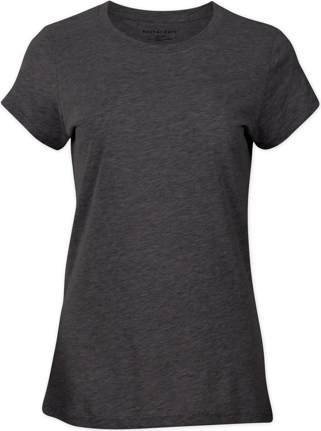 Boxercraft Bw2104 Women’s Crewneck Tee - Charcoal Heather - Dark Gray / Ladies Xs