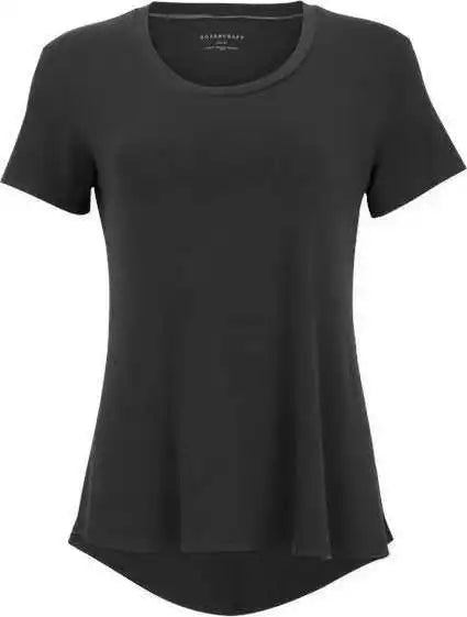 Boxercraft Bw2105 Women’s Bamboo Scoop Neck t Shirt Black