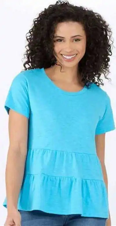 Boxercraft Bw2401 Women’s Willow T-shirt - Pacific Blue