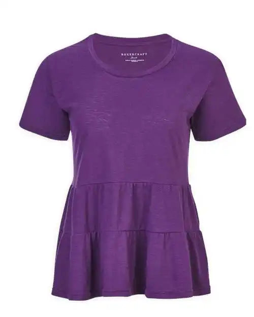 Boxercraft Bw2401 Women’s Willow T-shirt - Purple