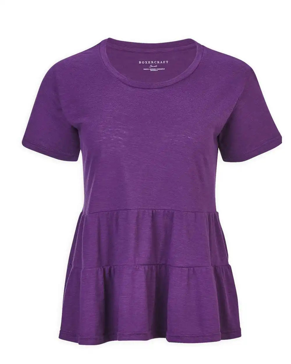 Boxercraft Bw2401 Women’s Willow T-shirt - Purple - Xs