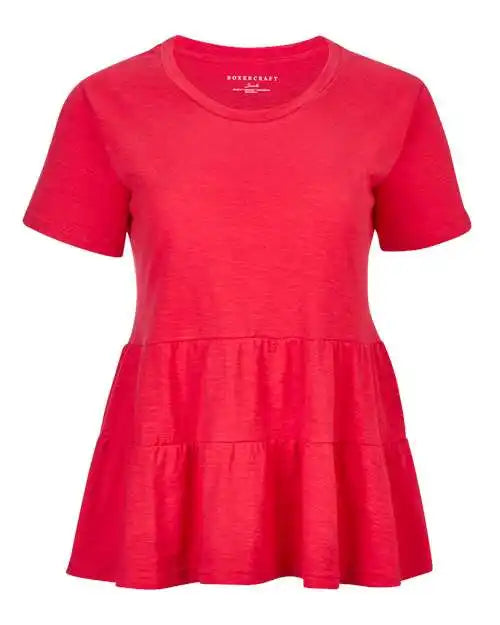 Boxercraft Bw2401 Women’s Willow T-shirt - Red