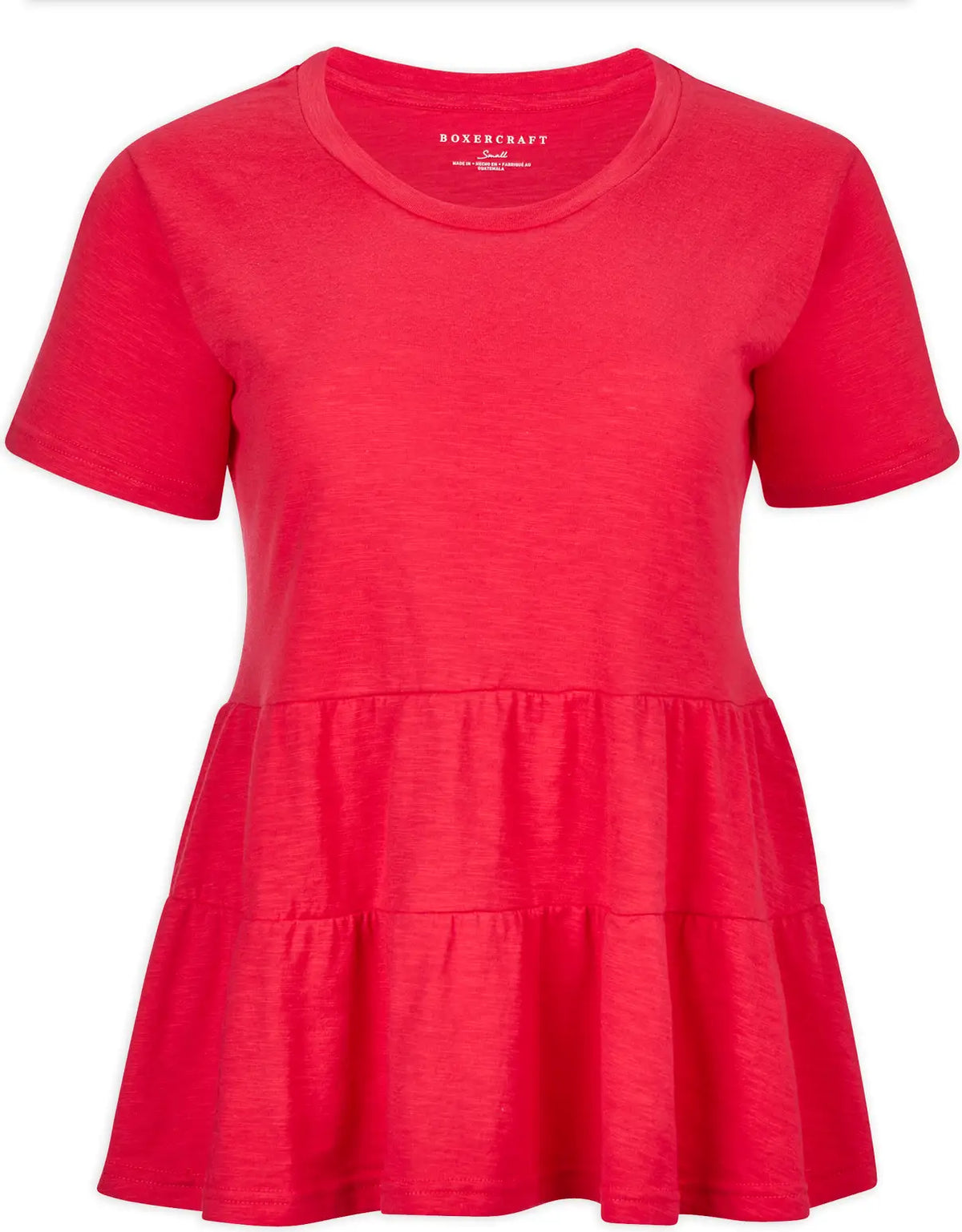Boxercraft Bw2401 Women’s Willow Tee - Red - Ladies Xs