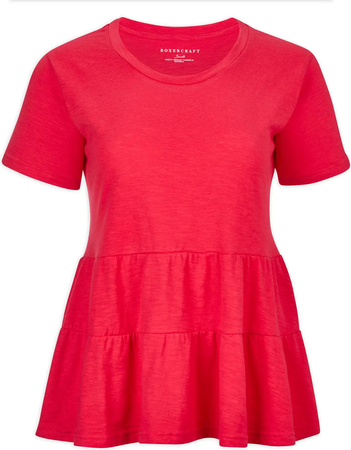 Boxercraft Bw2401 Women’s Willow Tee - Red - Ladies Xs