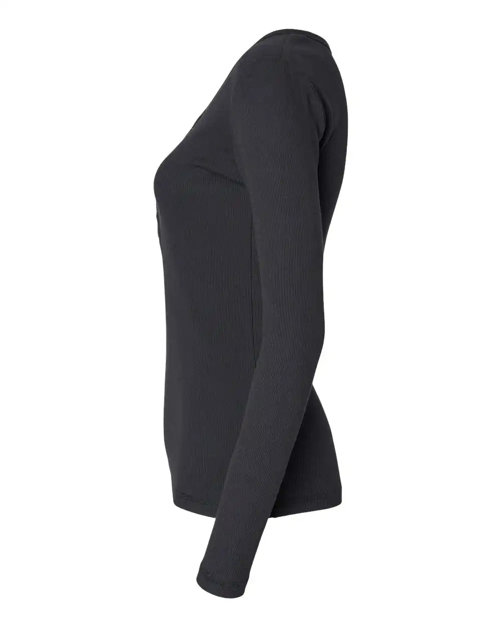 Boxercraft Bw2402 Women’s Harper Long Sleeve Henley - Black
