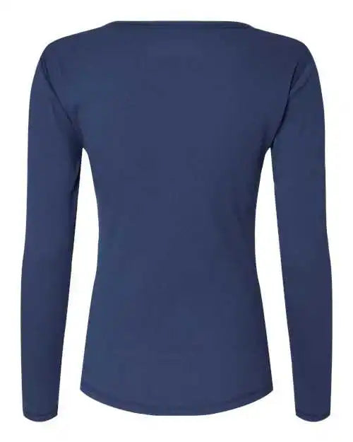Boxercraft Bw2402 Women’s Harper Long Sleeve Henley - Navy