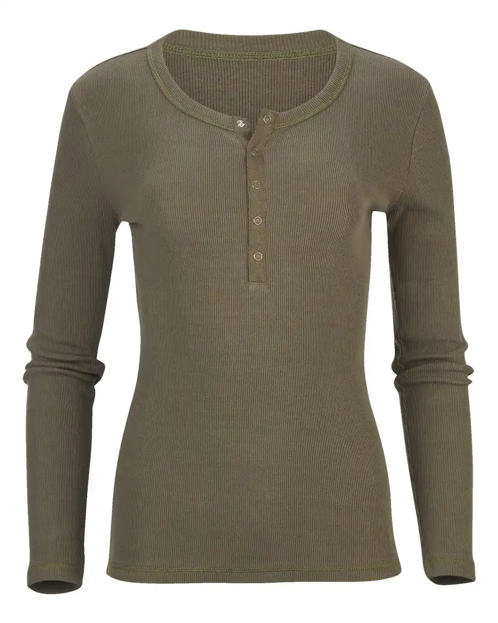 Boxercraft Bw2402 Women’s Harper Long Sleeve Henley - Olive - Xs