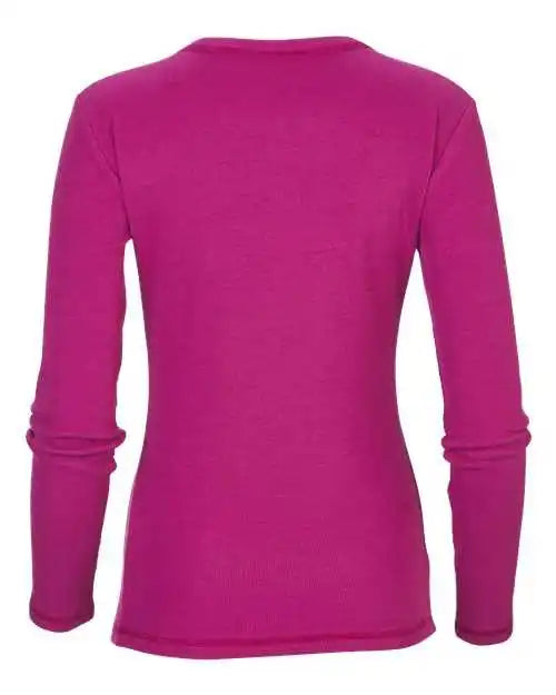 Boxercraft Bw2402 Women’s Harper Long Sleeve Henley - Orchid