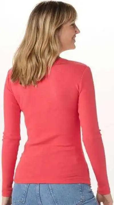 Boxercraft Bw2402 Women’s Harper Long Sleeve Henley Paradise