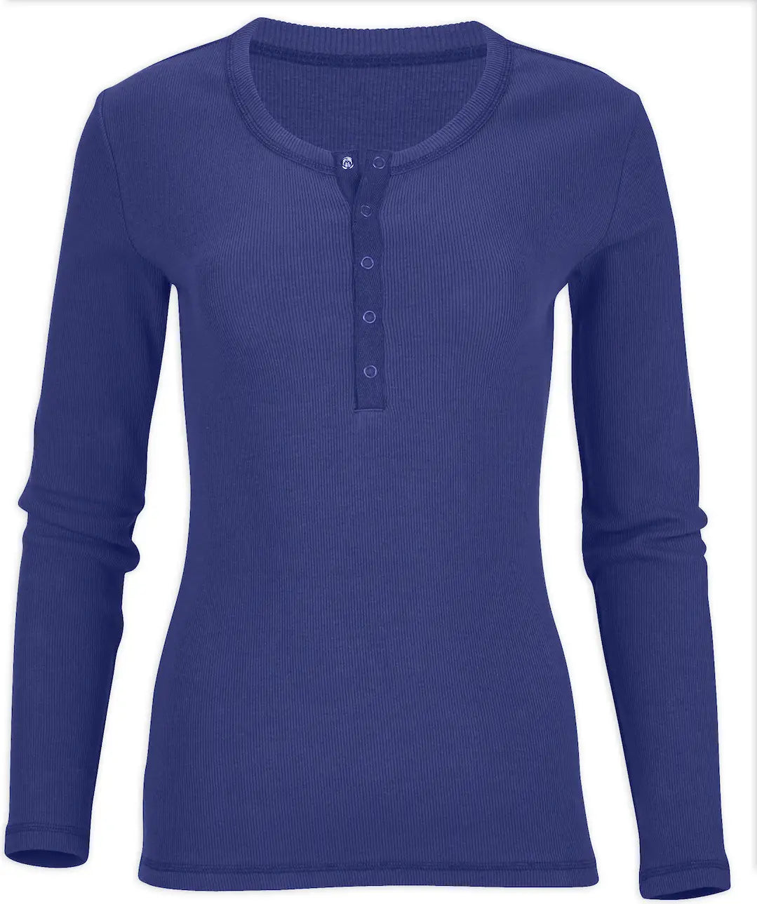 Boxercraft Bw2402 Women’s Harper Rib Henley - Navy
