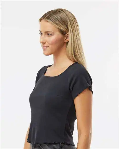 Boxercraft Bw2403 Women’s Baby Rib T-shirt - Black