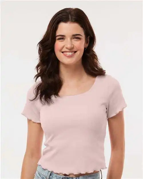 Boxercraft Bw2403 Women’s Baby Rib T-shirt - Blush