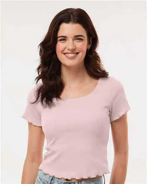 Boxercraft Bw2403 Women’s Baby Rib T-shirt - Blush
