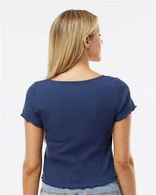 Boxercraft Bw2403 Women’s Baby Rib T-shirt - Navy