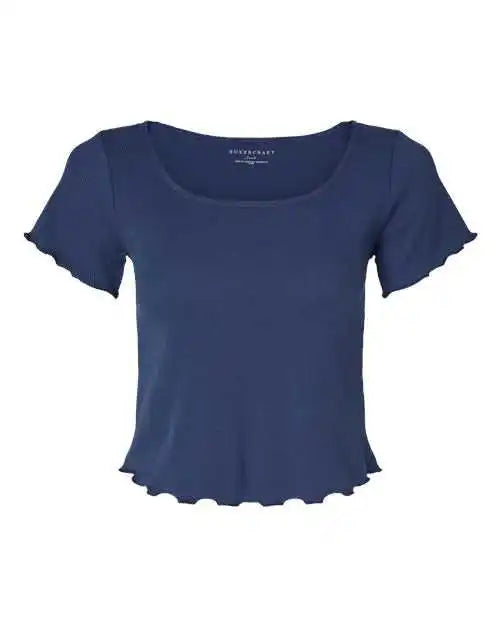 Boxercraft Bw2403 Women’s Baby Rib T-shirt - Navy