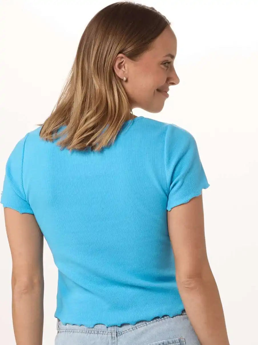 Boxercraft Bw2403 Women’s Baby Rib T-shirt - Pacific Blue - s