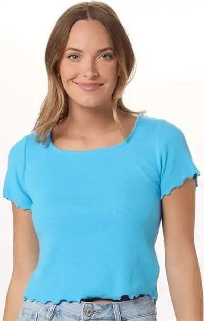 Boxercraft Bw2403 Women’s Baby Rib T-shirt - Pacific Blue
