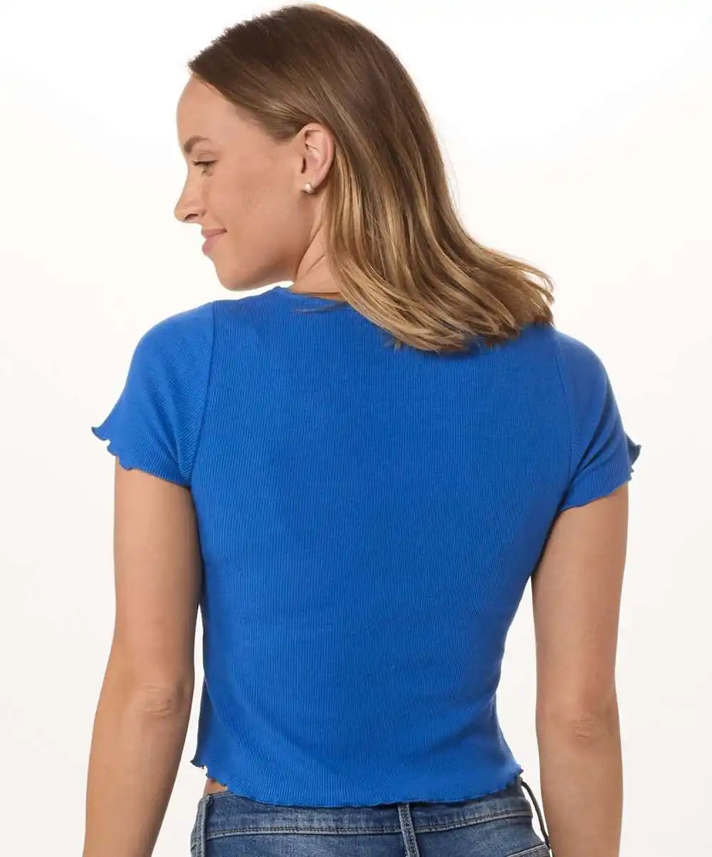 Boxercraft Bw2403 Women’s Baby Rib T-shirt - True Royal - Xs