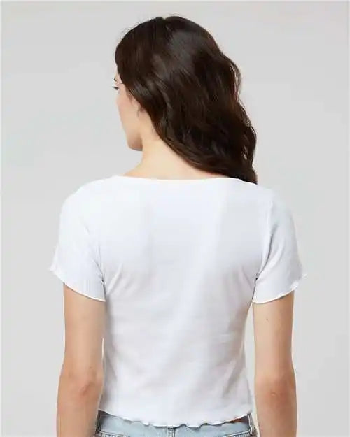 Boxercraft Bw2403 Women’s Baby Rib t Shirt White