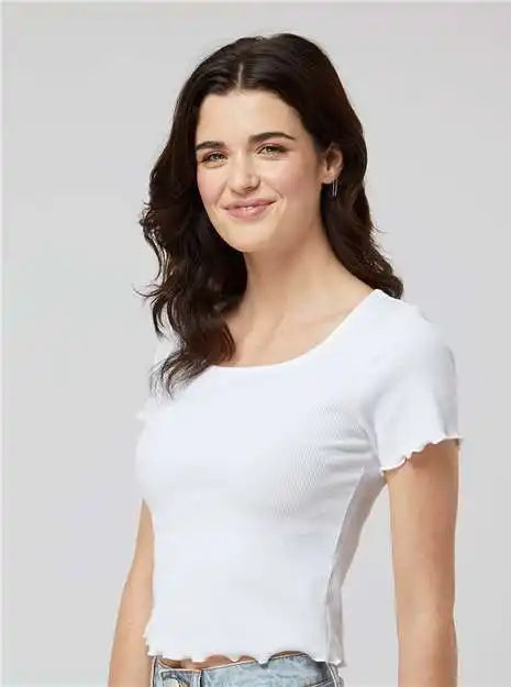Boxercraft Bw2403 Women’s Baby Rib t Shirt White