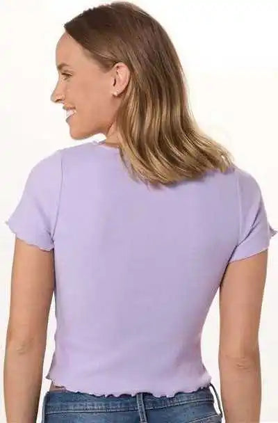 Boxercraft Bw2403 Women’s Baby Rib T-shirt - Wisteria