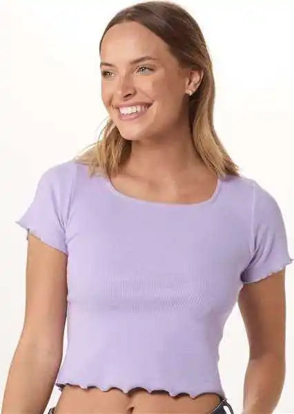 Boxercraft Bw2403 Women’s Baby Rib T-shirt - Wisteria