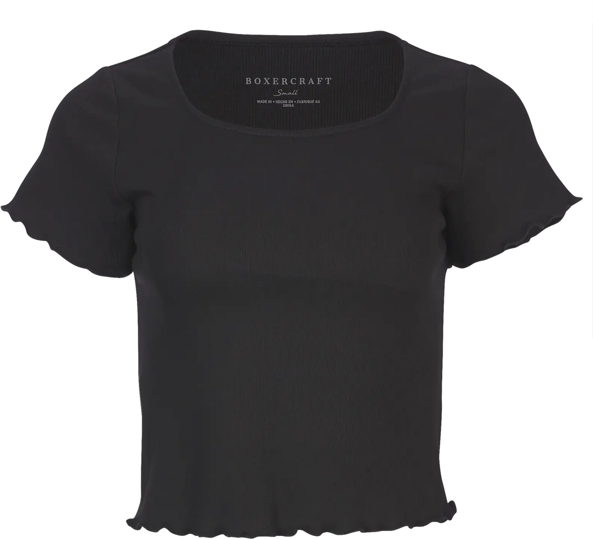 Boxercraft Bw2403 Women’s Baby Rib Top - Black - Ladies Xs