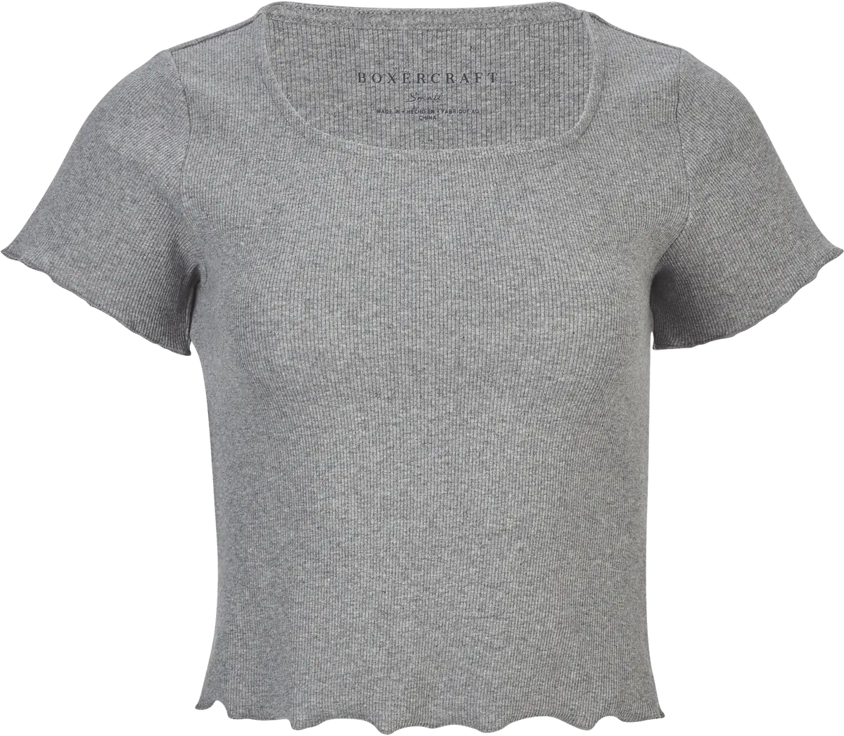 Boxercraft Bw2403 Women’s Baby Rib Top - Oxford Heather - Gray / Ladies Xs