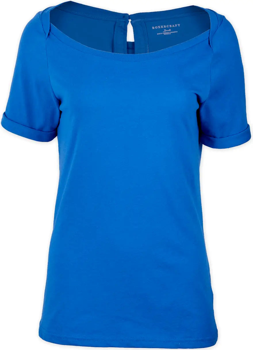 Boxercraft Bw2404 Women’s Care Free Tee - True Royal